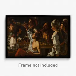 Theodoor Rombouts - Card and Backgammon Players. Fight over Cards