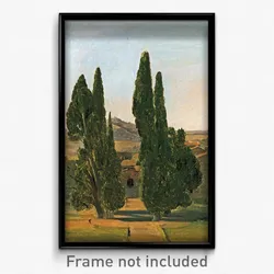 Charles Eastlake - Cypress trees at the Villa d'Este