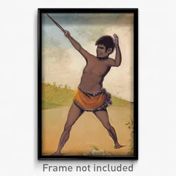 Benjamin Duterrau - Jack, a Tasmanian Aboriginal, holding a club