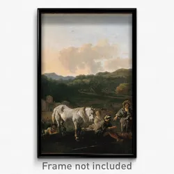Du Jardin, Karel - Peasants and a White Horse