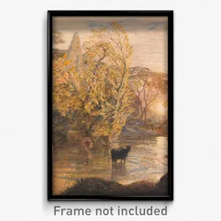 Samuel Palmer - Tintern Abbey at Sunset