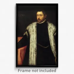 Jacopo Robusti, Tintoretto - Twenty-five year old Youth with Fur-lined Coat