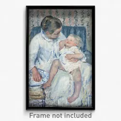 Mary Cassatt - Mother About to Wash Her Sleepy Child