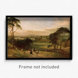 Henry Dawson - London from Greenwich Hill