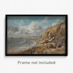 John Linnell - Coast Scene at Cullercoats near Whitley Bay