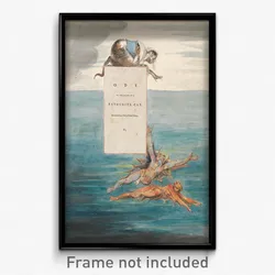 William Blake - The Poems of Thomas Gray, Design 7, "Ode on the Death of a Favourite Cat."