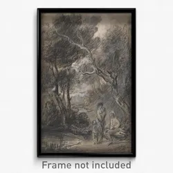 Thomas Gainsborough - Wooded Landscape with Figures