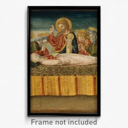 Neri di Bicci - Saint Lawrence, Saint Michael and the Dragon, the Dormitio Virginis and the Martyrdom of Saint Cathe...