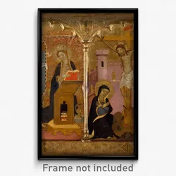 Francesc Comes - Saint John the Baptist, Annunciation, Crucifixion and Saint Catherine of Alexandria