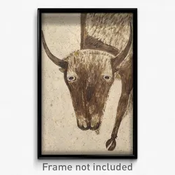 Bison Head art detail, from- Shield - Google Art Project (cropped).jpg