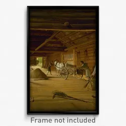 Alexei Venetsianov - Threshing Barn