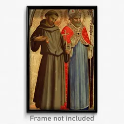 Fra Angelico (Guido di Pietro, Fra Giovanni da Fiesole) (Italian - Saint Francis and a Bishop Saint