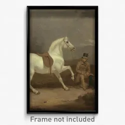 Thomas Woodward - Grey Shooting Pony, Probably the Property of Johnston King, with a Groom