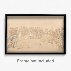 Thomas Rowlandson - Henry Angelo and Madame Cain Fencing