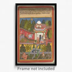 Praudha Dhiradhira Nayika, from an illustrated Rasikapriya of Keshavadas (1555-1617)