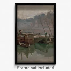 Santiago Rusiñol - Boats on the Seine