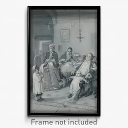Moritz Daniel Oppenheim - Purim (Feast of Esther) (Das Purim-Fest)
