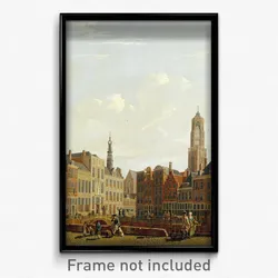 Isaac Ouwater - Utrecht Town Hall Bridge with Surroundings