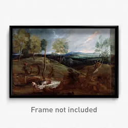Van Dyck, Sir Anthony - Sunset Landscape with a Shepherd and his Flock