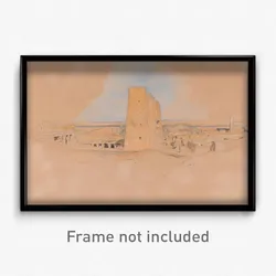 John Frederick Lewis - Temple of Edfou, Upper Egypt