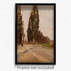 Emil Jakob Schindler - Boulevard of Poplars near Plankenberg