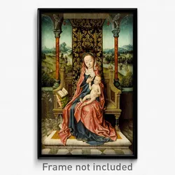 Aelbrecht Bouts - Madonna and Child Enthroned