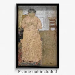 Édouard Vuillard - Knitting Woman in Pink Dress