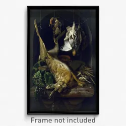 Jan Weenix - Still Life of a Dead Hare, Partridges, and Other Birds in a Niche