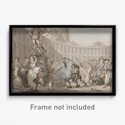 Thomas Rowlandson - Place des Victoires, Paris