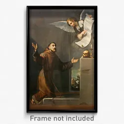 Jusepe de Ribera (and collaborator) - Saint Francis receives the Seven Privileges from the Angel