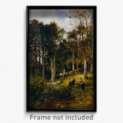 Brodie, Kate S. - Landscape (Four Figures in a Wood)