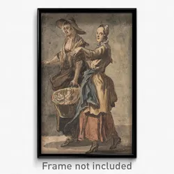 Paul Sandby - Two Women holding a Basket