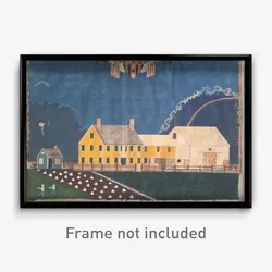 Unidentified artist - Farmstead in Passing Storm
