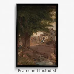 Jessica Landseer - Village Scene (possibly Colickey Green, Essex)