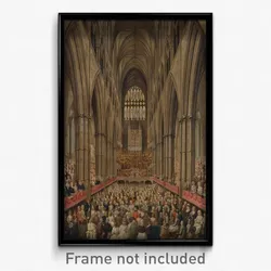 Edward Edwards - Interior View of Westminster Abbey on the Commemoration of Handel, Taken from the Manager's Box