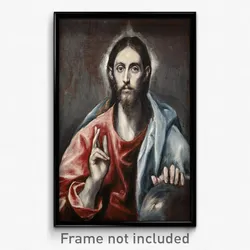 El Greco (Domenikos Theotokopoulos) - Christ Blessing ('The Saviour of the World')
