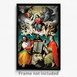 Bartolomeo Passerotti - The Coronation of the Virgin with Saints Luke, Dominic, and John the Evangelist