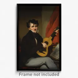 George Chinnery - Portrait of a Man Playing a Guitar