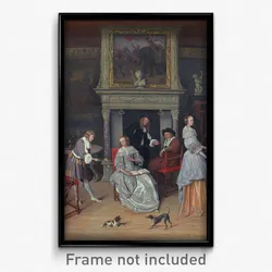 Jan Steen - Fantasy Interior with Jan Steen and the Family of Gerrit Schouten