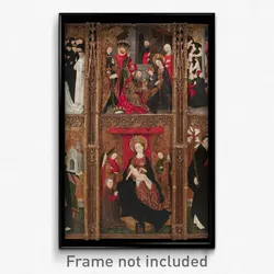 Antoine de Lonhy - Altarpiece of the Virgin, Saint Augustine and Saint Nicholas of Tolentino