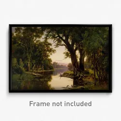 H.J. Johnstone - A billabong of the Goulburn, Victoria