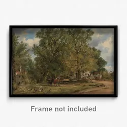 Frederick W. Watts - Landscape with Cottages
