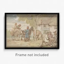 Thomas Rowlandson - Dr Syntax outside the Halfway House