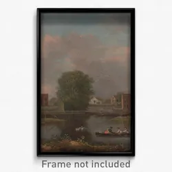 John Inigo Richards - A River Landscape, possibly a View from the West End of Rochester Bridge
