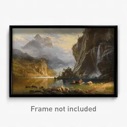 Albert Bierstadt - Indians Spear Fishing
