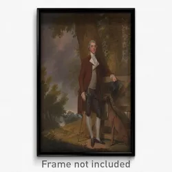 Francis Wheatley - A Gentleman and his Dog in a Landscape