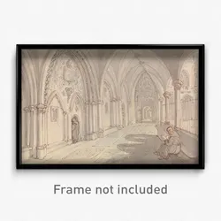 Thomas Rowlandson - The Cloisters of a Monastery