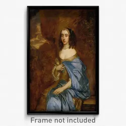 Lely, Sir Peter - Portrait of a Lady with a Blue Drape