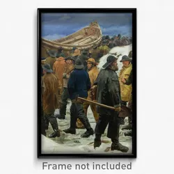Michael Ancher - The Lifeboat is Taken through the Dunes