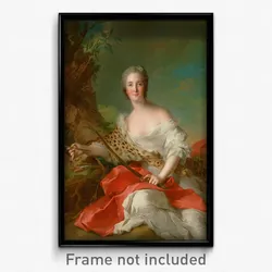 Jean-Marc Nattier (French - Portrait of Constance-Gabrielle-Magdeleine Bonnier de la Mosson as Diana